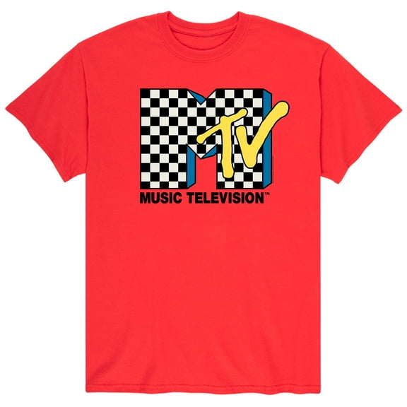 MTV - Mtv Checker Logo - Men's Short Sleeve Graphic T-Shirt