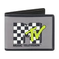 thumbnail image 1 of MTV Music Television Checkered Logo Faux Leather Wallet W/ Decorative Case, 1 of 6