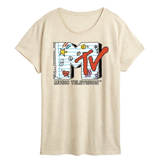 MTV - Notebook Paper - Women's Short Sleeve Graphic T-Shirt