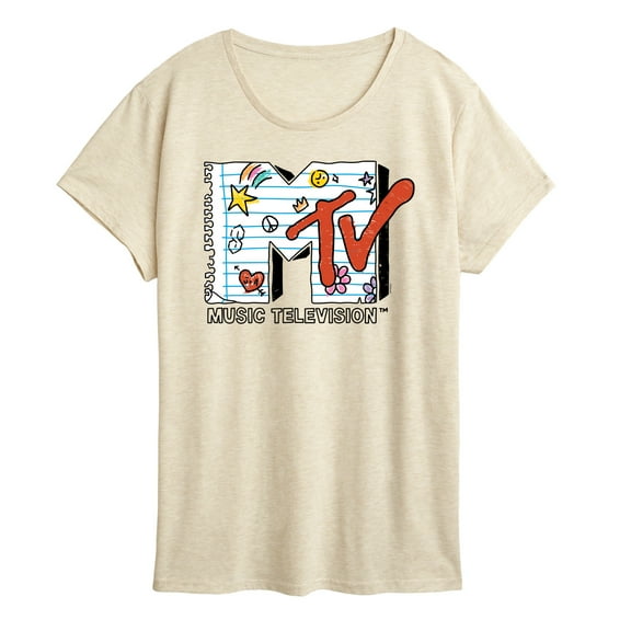 MTV - Notebook Paper - Women's Short Sleeve Graphic T-Shirt