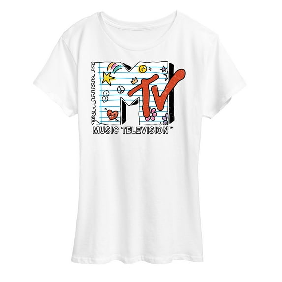 MTV - Notebook Paper - Women's Short Sleeve Graphic T-Shirt