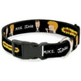 thumbnail image 1 of MTV Pet Collar, Dog Collar Plastic Buckle, Beavis and Butt-Head Title Logo and Pose Black, 15 to 24 Inches 1.0 Inch Wide, 1 of 8