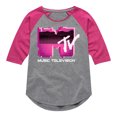 thumbnail image 1 of MTV - Retro Gamer Logo  - Toddler & Youth Girls Raglan Graphic T-Shirt, 1 of 4