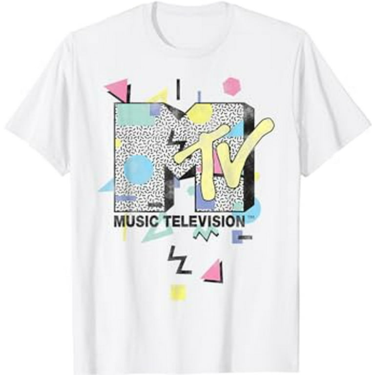 Mtv Retro Shape Design Logo Graphic T-Shirt Mtv Retro Shape Design Logo Graphic T-Shirt