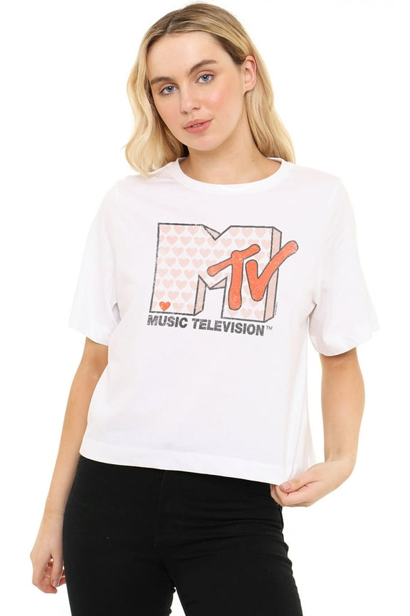 Riot Heart Women's Boxy Cropped T-Shirt Casual Graphic Tee