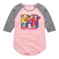thumbnail image 1 of MTV - Rock Logo - Toddler And Youth Girls Raglan Graphic T-Shirt, 1 of 3