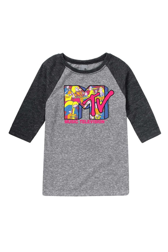 - Rock Logo - Toddler And Youth Raglan Graphic T-Shirt