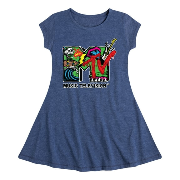 MTV - Skater - Toddler & Youth Girls Fit & Flare Dress