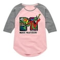 thumbnail image 1 of MTV - Skater - Toddler & Youth Girls Raglan Graphic T-Shirt, 1 of 4