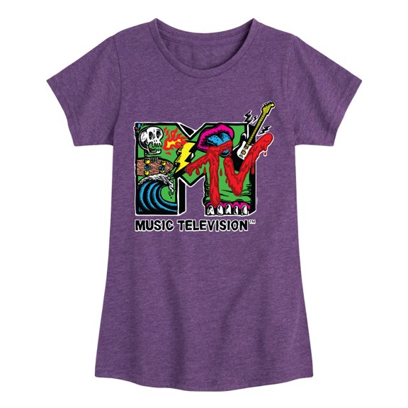 MTV - Skater - Toddler & Youth Girls Short Sleeve Graphic T-Shirt