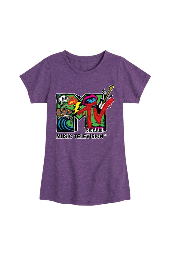 - Skater - Toddler & Youth Girls Short Sleeve Graphic T-Shirt