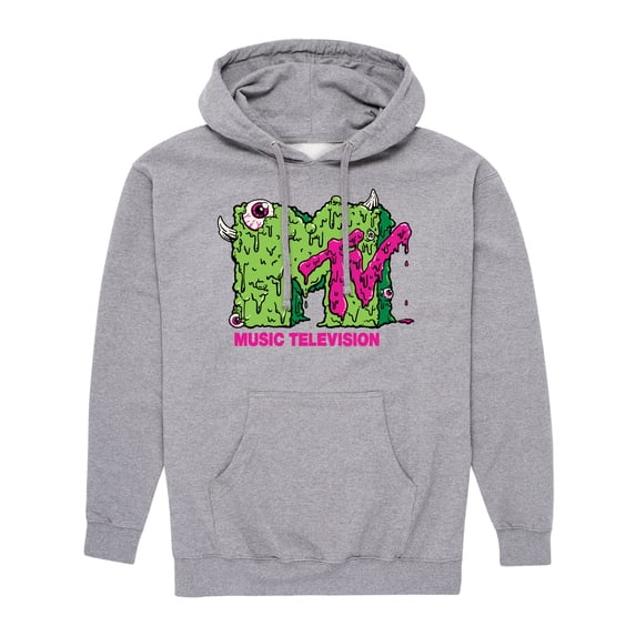 MTV - Slime Logo - Men's Pullover Hooded Fleece Sweatshirt