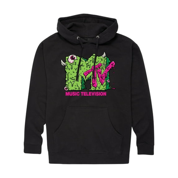 MTV - Slime Logo - Men's Pullover Hooded Fleece Sweatshirt