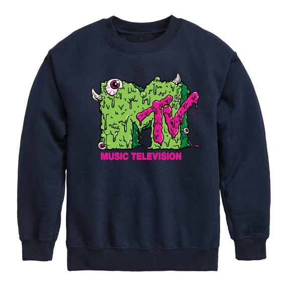 MTV - Slime Logo - Toddler & Youth Crewneck Fleece Sweatshirt