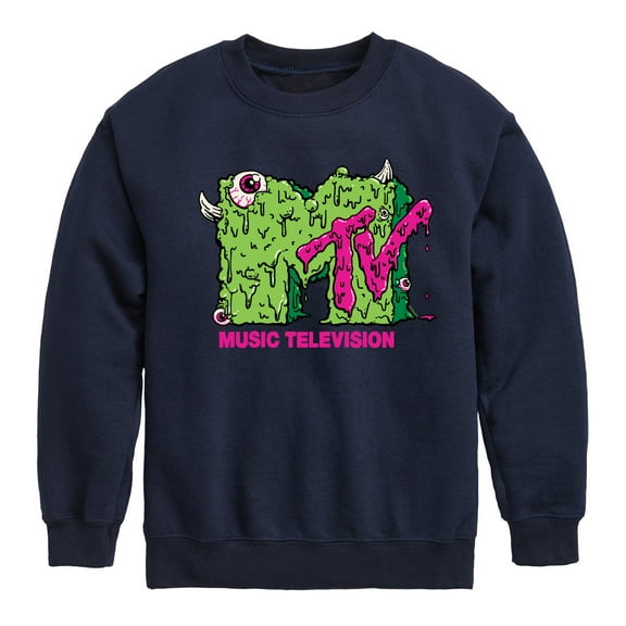 MTV - Slime Logo - Toddler & Youth Crewneck Fleece Sweatshirt