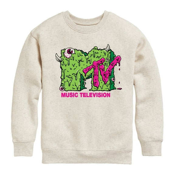 MTV - Slime Logo - Toddler & Youth Crewneck Fleece Sweatshirt