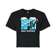 thumbnail image 1 of MTV - Snowflakes  - Juniors Cropped Cotton Blend T-Shirt, 1 of 5