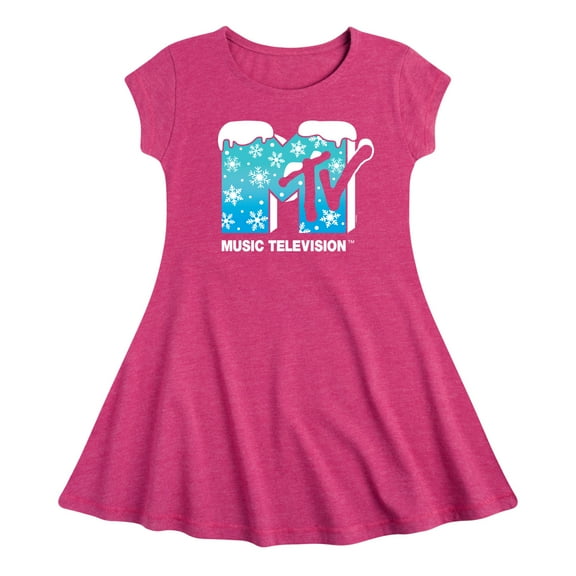 MTV - Snowflakes - Toddler & Youth Girls Fit & Flare Dress