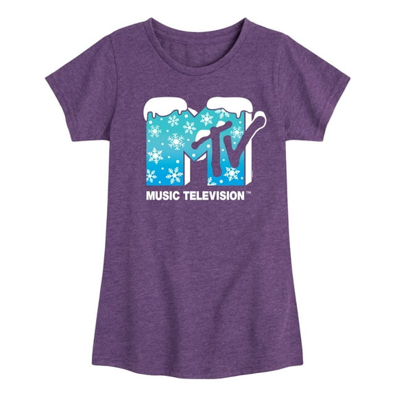MTV - Snowflakes - Toddler & Youth Girls Short Sleeve Graphic T-Shirt