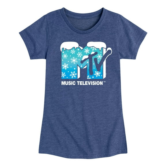 MTV - Snowflakes - Toddler & Youth Girls Short Sleeve Graphic T-Shirt