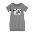 thumbnail image 1 of MTV - Snowman Logo - Toddler & Youth Girls Fleece Dress, 1 of 5