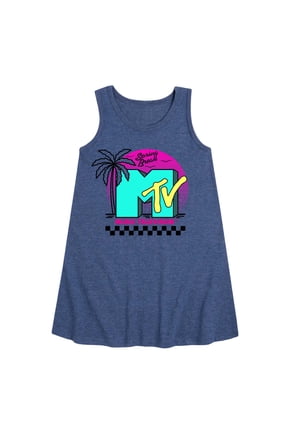 - Spring Break Beach MTV - Girls A-line Dress