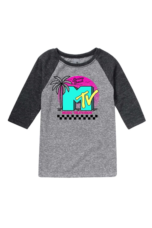 - Spring Break Beach MTV - Toddler And Youth Raglan