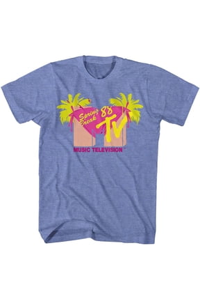 MTV Spring Break Bikini Light Blue Heather Adult T-Shirt