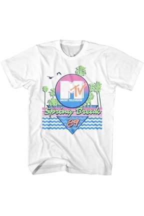 MTV Spring Break Neon Palms '89 Men's T Shirt
