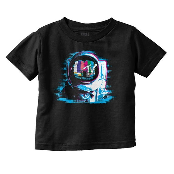 MTV Static Glitch Logo Moon Man Toddler Boy Girl T Shirt Infant Toddler Brisco Brands 6M
