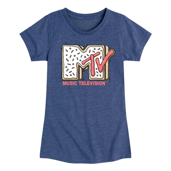 MTV - Sugar Cookie Logo - Toddler & Youth Girls Short Sleeve Graphic T-Shirt