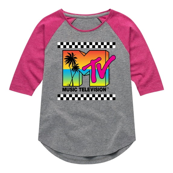 MTV - Sunset MTV - Girls Shirt Tail Raglan