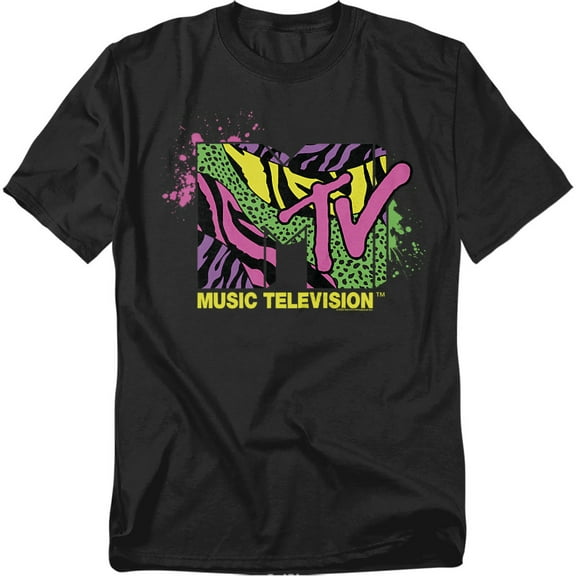 MTV T-Shirt Animal Print Logo Unisex Graphic Tee For Men & Women