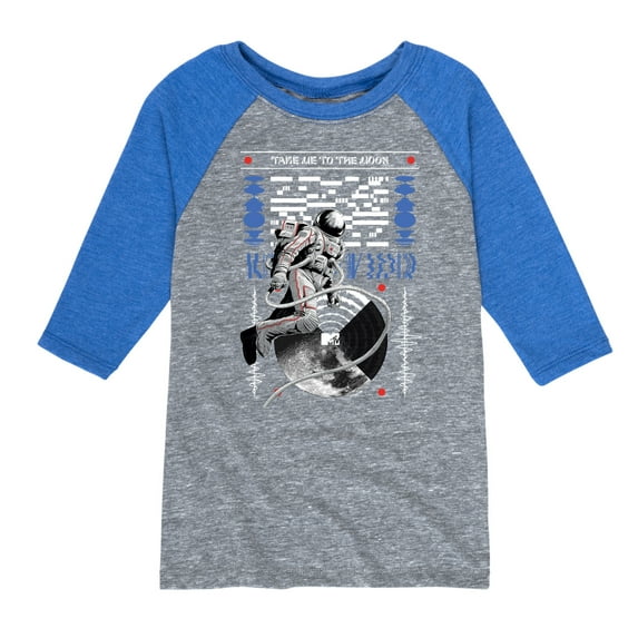 MTV - Take Me To The Moon Person - Toddler & Youth Raglan Graphic T-Shirt