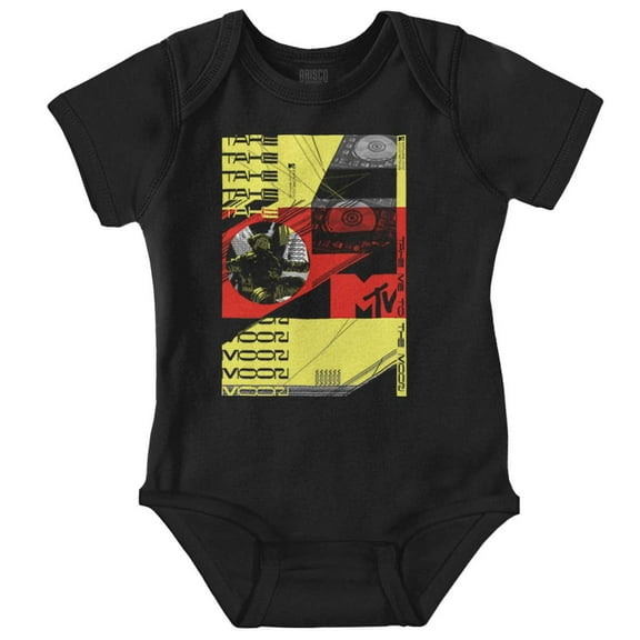 MTV Take Me to the Moon Record Romper Boys or Girls Infant Baby Brisco Brands NB
