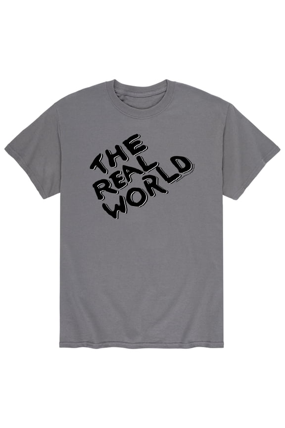 - The Real World Logo - Men's Short Sleeve Graphic T-Shirt