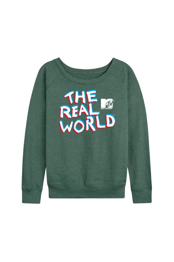 - The Real World Logo - Women's Lightweight French Terry Long Sleeve Shirt