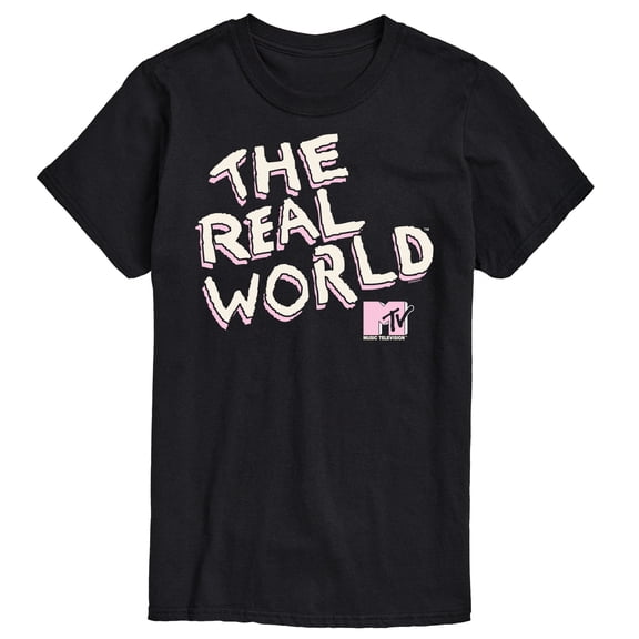 MTV - The Real World Pink Logo - Men's Short Sleeve Graphic T-Shirt