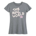 thumbnail image 1 of MTV - The Real World Pink Logo - Women's Short Sleeve Graphic T-Shirt, 1 of 5