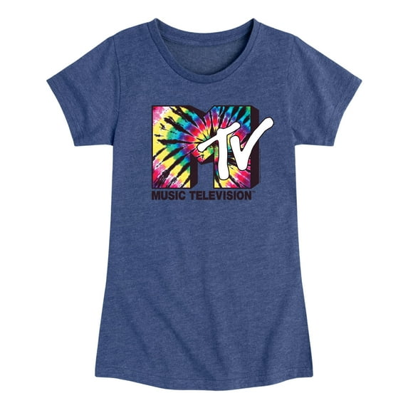 MTV - Tie Dye Logo - Toddler And Youth Girls Short Sleeve Graphic T-Shirt