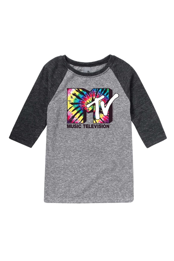 - Tie Dye Logo - Toddler And Youth Raglan Graphic T-Shirt