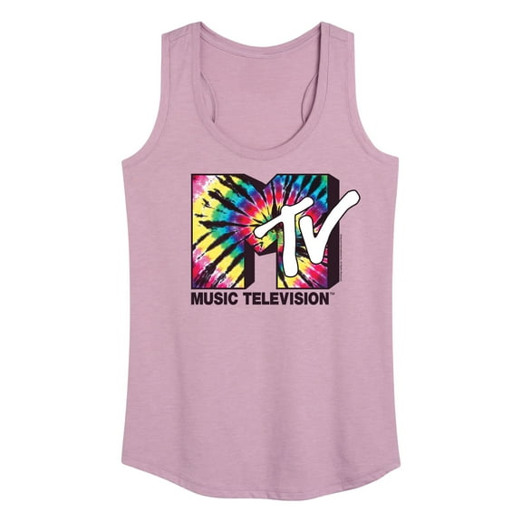 MTV - Tie Dye MTV Logo - Women's Racerback Tank Top