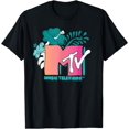 thumbnail image 1 of MTV Tropical Flower Logo T-Shirt, 1 of 4