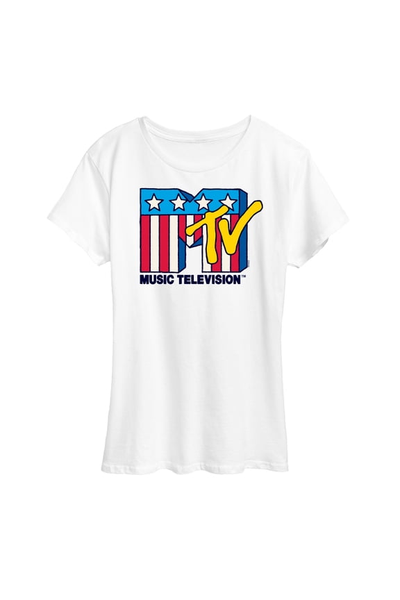 - Usa Flag -  Women's Short Sleeve Graphic T-Shirt