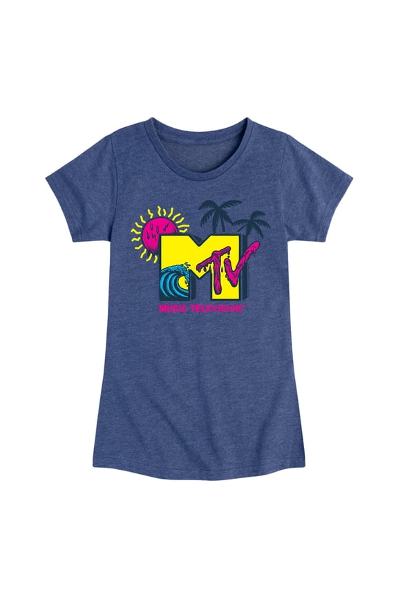 - Wave Logo - Toddler And Youth Girls Short Sleeve Graphic T-Shirt