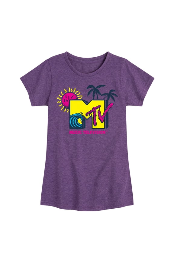 - Wave Logo - Toddler And Youth Girls Short Sleeve Graphic T-Shirt