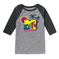 thumbnail image 1 of MTV - Wave Logo - Toddler And Youth Raglan Graphic T-Shirt, 1 of 4