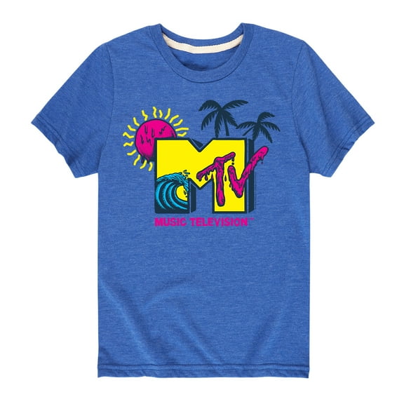 MTV - Wave Logo - Toddler And Youth Short Sleeve Graphic T-Shirt