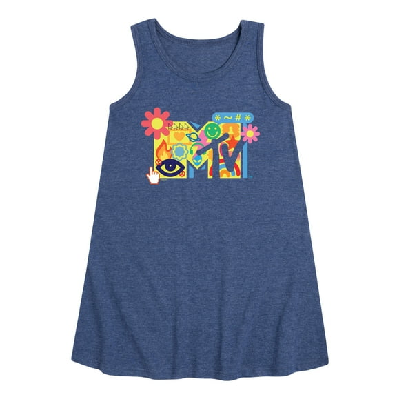MTV - Y2k Logo  - Toddler & Youth Girls A-line Dress