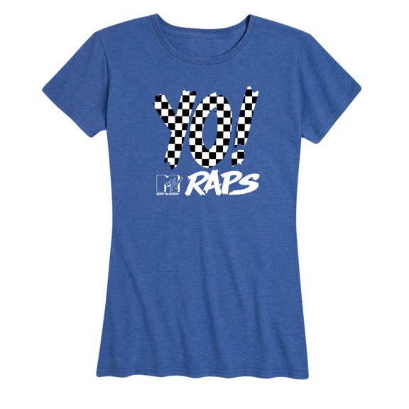 MTV - Yo Checkers MTV Raps - Women's Short Sleeve Graphic T-Shirt